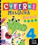 Cyferki malucha. Uczę się, koloruję, naklejam, +4