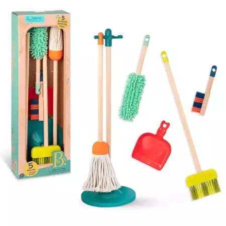 B.toys Clean ‘n’ Play – drewniany zestaw do sprzątania