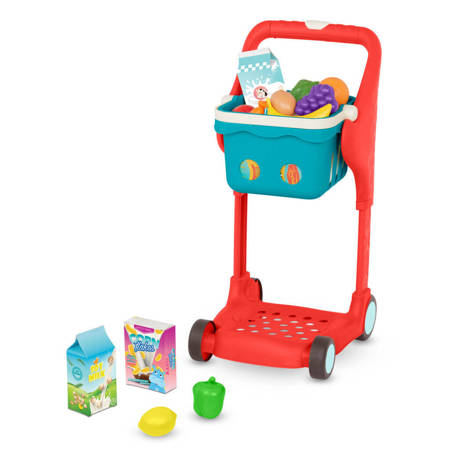 B.toys Shop & Glow Toy Cart – MUZYCZNY wózek zakupowy z koszykiem i akcesoriami