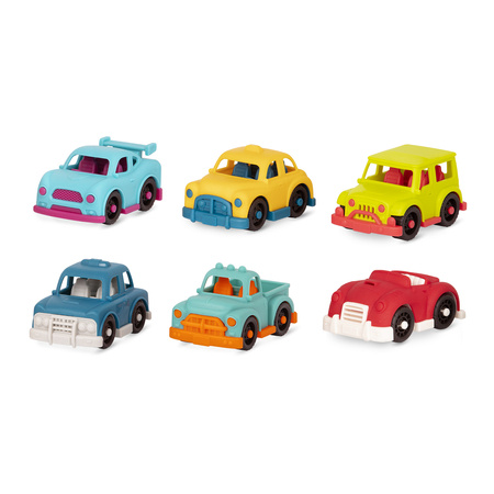 B.toys Zestaw 6 małych autek – seria Happy Cruisers