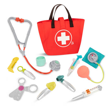 B.toys Zestaw lekarski w płóciennej torbie - Mini Doctor Care Kit