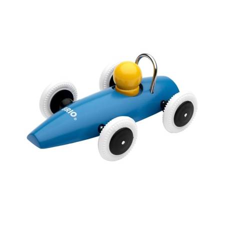 BRIO Samochodzik Drewniany Wyścigówka Niebieska