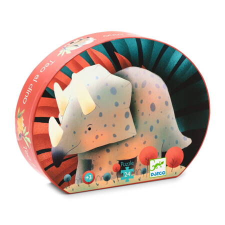 Djeco Puzzle tekturowe Triceratops TEO