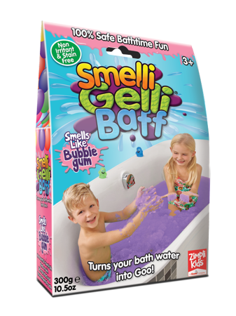 Magiczny proszek do kąpieli, Gelli Baff Smelli, Guma Balonowa, 3+, Zimpli Kids