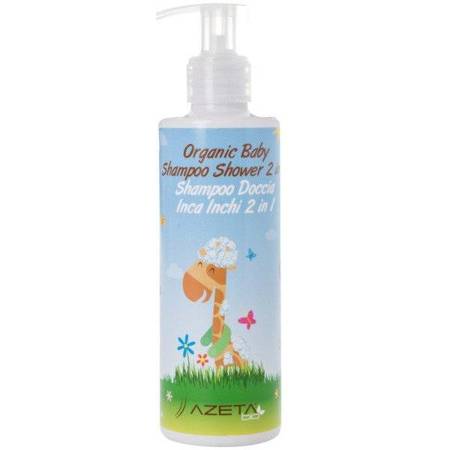 Organiczny szampon z Inca Inchi i płyn do mycia ciała 2w1 dla dzieci 200 ml – Azeta Bio